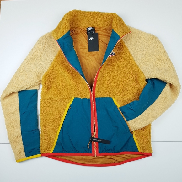 men's sherpa fleece jacket nike